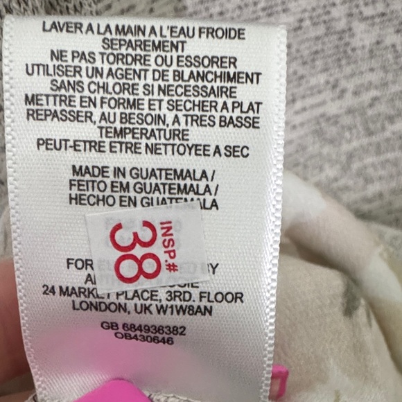 Anthropologie Deletta Dava Gray Floral Layered Tank Top M - Picture 6 of 8